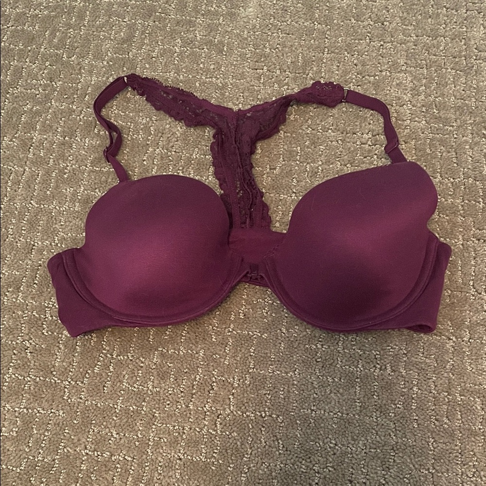 Victoria's Secret Deep Purple Lace Bra